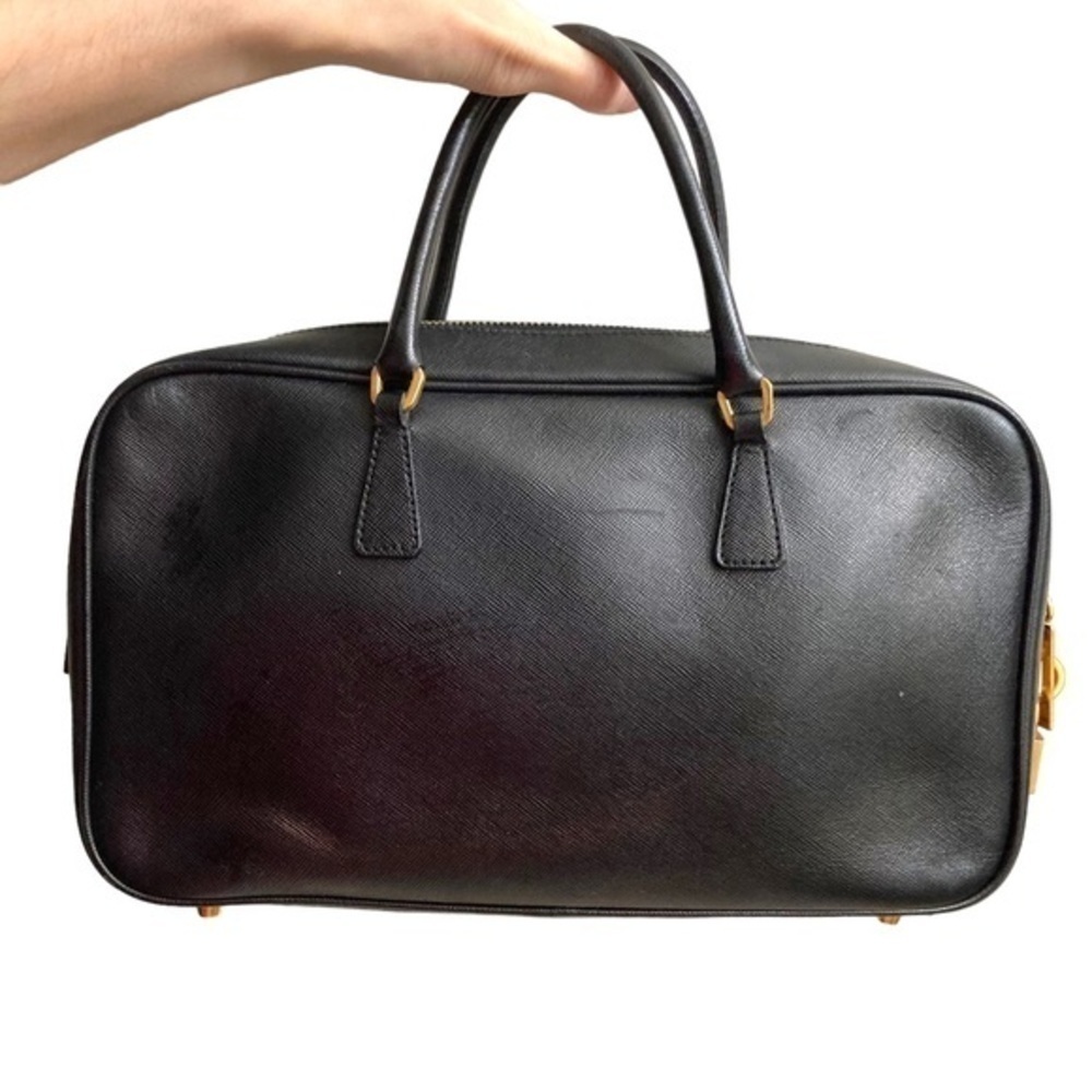 Prada guaranteed authentic small lux black saffiano leather bag - Picture 2 of 11